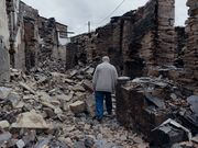 Aldea de Cernego en Vilamartín de Valdeorras, destruida, tralo paso do incendio. 02/09/2025