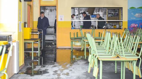 As� qued� el colegio de Tenorio tras el incendio del mi�rcoles