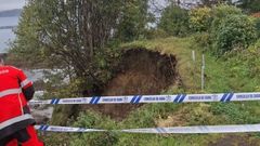 Desprendimientos en Costa Doce, en Sada