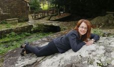 Roc�o Romar, antonte mesmo, na �rea da Fonte de Fornelos (Baio), onde tantas veces ten xogado de nena, e a onde volve sempre. 