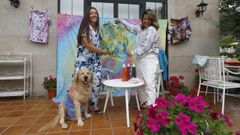 Cristina, el peque�o Milan, y Ana