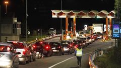 Protesta contra los peajes en el ramo de Redondela
