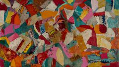 Detalle dunha obra de Tusi Sandoval.