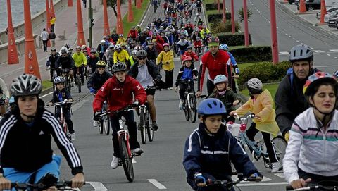 Imagen de archivo del D�a de la Bici de Radio Voz