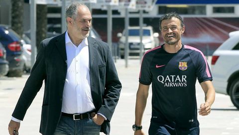 Zubizarreta y Luis Enrique, hoy en Barcelona