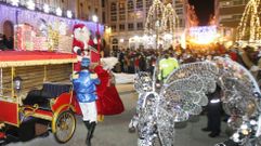 Cabalgata de Papá Noel a su llegada a la plaza de Armas, en una edición anterior.