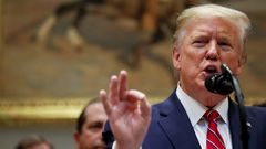Trump, en una comparecencia el viernes en la Casa Blanca