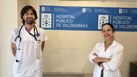 El internista Eduardo Luis Callejas y la otorrinolaring�loga Marta Fern�ndez.
