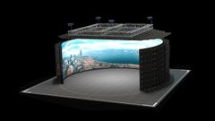 Recreaci�n del plat� con las pantallas led