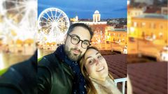 H�ctor P�rez y su mujer Iria en Perpignan