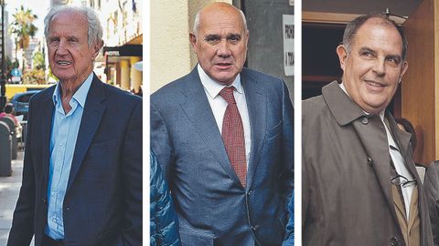 Jos Alberto Barreras, del grupo Argos; Laudelino Alperi, del grupo Armn; y lvaro Platero, de Astilleros Gondn