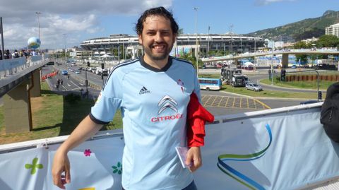 Llegando a Maracan� para la final de la Copa del Mundo del 2014.