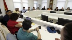 Sesi�n plenaria celebrada hace varios meses en el Concello focense