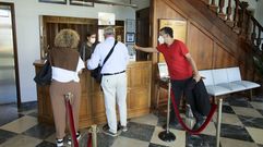 Imagen de unos turistas en el Parador de Turismo, en octubre del 2021