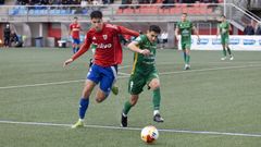 Imagen del duelo de la primera vuelta entre Berganti�os y Atl�tico Astorga.