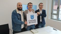 Ismael Calvo, Manuel Gonz�lez y Anxo N��ez