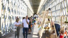Imagen del 2025 del evento que forma parte del festival Ikfem en el puente internacional que une Tui y Valen�a