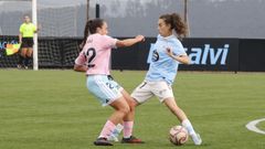 La jugadora de As Celtas Noela S�nchez, en el partido de Copa del mi�rcoles ante el Oviedo.