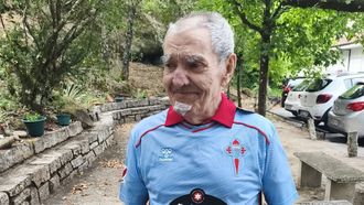 O afeccionado del Celta Amadeo Antonio