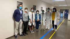 Momento de la inauguraci�n de la exposici�n en el hospital de Ver�n