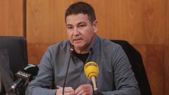 Manuel Su&aacute;rez durante una intervenci&oacute;n en un pleno ordinario 
