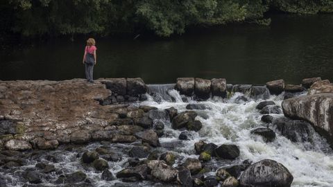 La presa de A Ponte Maceira sufri� da�os en las crecidas del 2022 en una zona en la que se produce la captaci�n de agua potable
