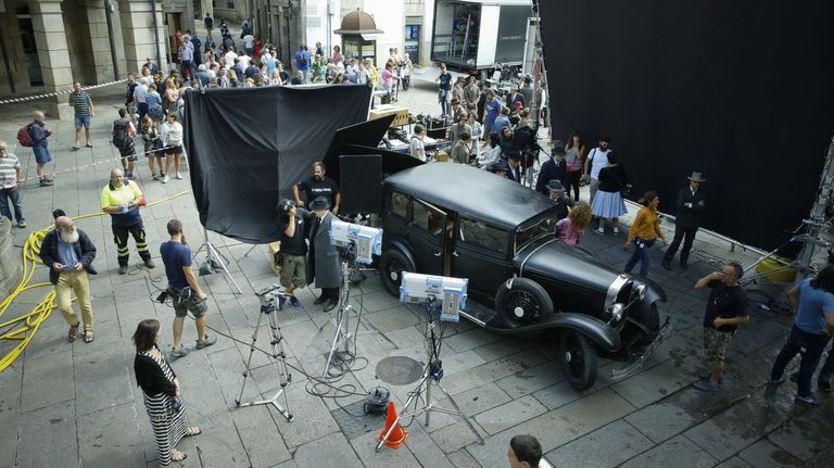 Imagen de archivo de un rodaje de Vaca Films en Santiago