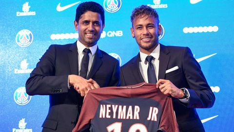 Presentaci�n de Neymar con el PSG