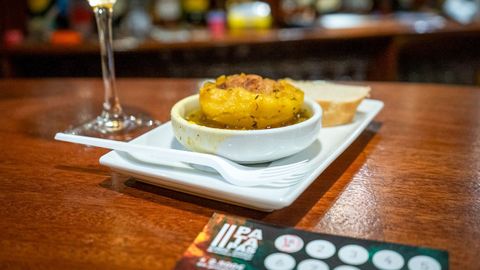 Uno de los pinchos del concurso Patapas de Xinzo.