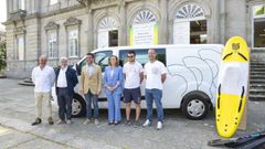El presidente de la Diputacin de Pontevedra, Luis Lpez, en la presentacin del plan Depo Van en Pontevedra