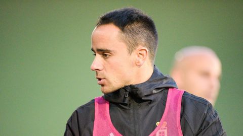 Alberto Martinez preparador fisico Real Oviedo.Alberto Martnez, durante un entrenamiento del primer equipo