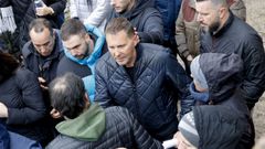 Miguel �ngel S�nchez, en una imagen de archivo, tras ser detenido por el caso de la basura