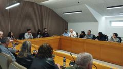 Pleno en Vilalba en el que la alcaldesa, Marta Rouco, perdi� la cuesti�n de confianza.