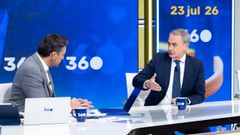 El expresidente del Gobierno Jos� Luis Rodr�guez Zapatero, durante la entrevista en TVE. 