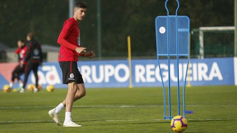 Carlos Fernndez marc el primer gol deportivista del pasado sbado