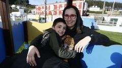 In�s, con su hijo Nicol�s, que est� deseando que nazca su hermanita