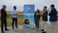 Presentacin de la campaa este martes en Portonovo