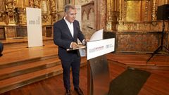 Rafa Dom�nguez dio a conocer el cambio de  planes para Santa Clara en la antigua iglesia del convento