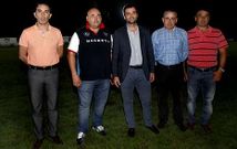 Mart�nez, Places, Juan Carlos Andr�s, Calvo y Vilasoa ayer en la presentaci�n del entrenador. 