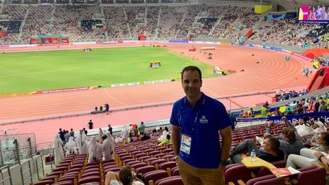 Guillermo Sandino, en el Mundial de Doha 2019.