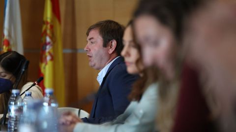 Portela, durante su intervencin en el pleno de la mocin de censura.