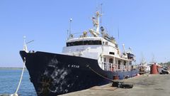 El barco antinmigraci�n C-Star en el puerto de Famagusta, al norte de Chipre