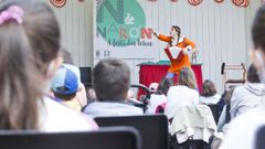 Soraya Lema presentou o seu espect�culo �Aldara na monta�a� na Praza da Lectura