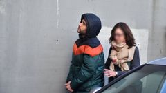 El principal encausado, acompa�ado por la Guardia Civil