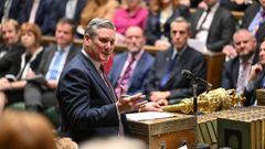 El l�der laborista, Keir Starmer, en una intervenci�n en la C�mara de los Comunes.