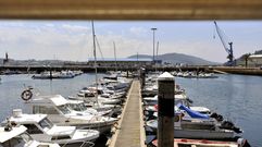Vista actual del muelle de Curuxeiras