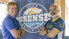 El presidente del COB, Diego Regueira, con el tcnico recin renovado, Moncho Lpez.