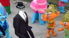 Imaxes do desfile de comparsas en Ferreira de Pant�n