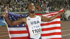 Tyson Gay, vencedor en los 100 metros de Osaka 2007