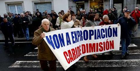 Los afectados por las expropiaciones para ampliar el vial protagonizaron diversas manifestaciones e incluso cortes de tr�fico.